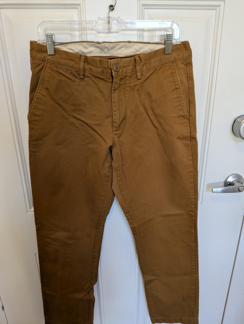 J.Crew Broken In Urban Slim Men Chino Pants Tan Brown Size 32x32 Casual Work
